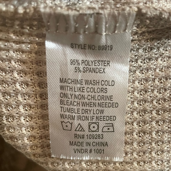 Vintage Havana Waffle Knit Sweater NWOT - Picture 4 of 4